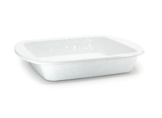 Golden Rabbit Home Solid White Brownie Pan
