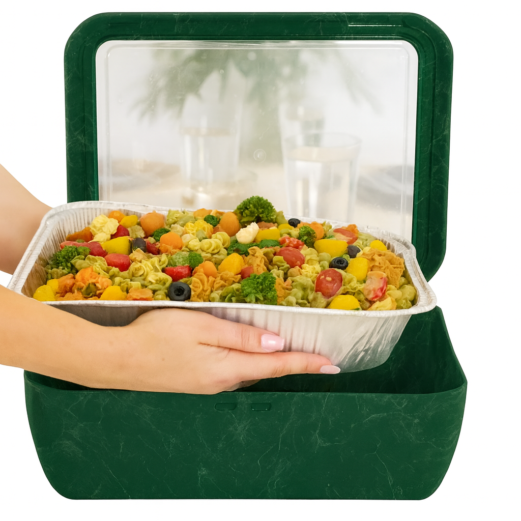Fancy Panz Classic Set Pan & Serving Spoon-Green Marble
