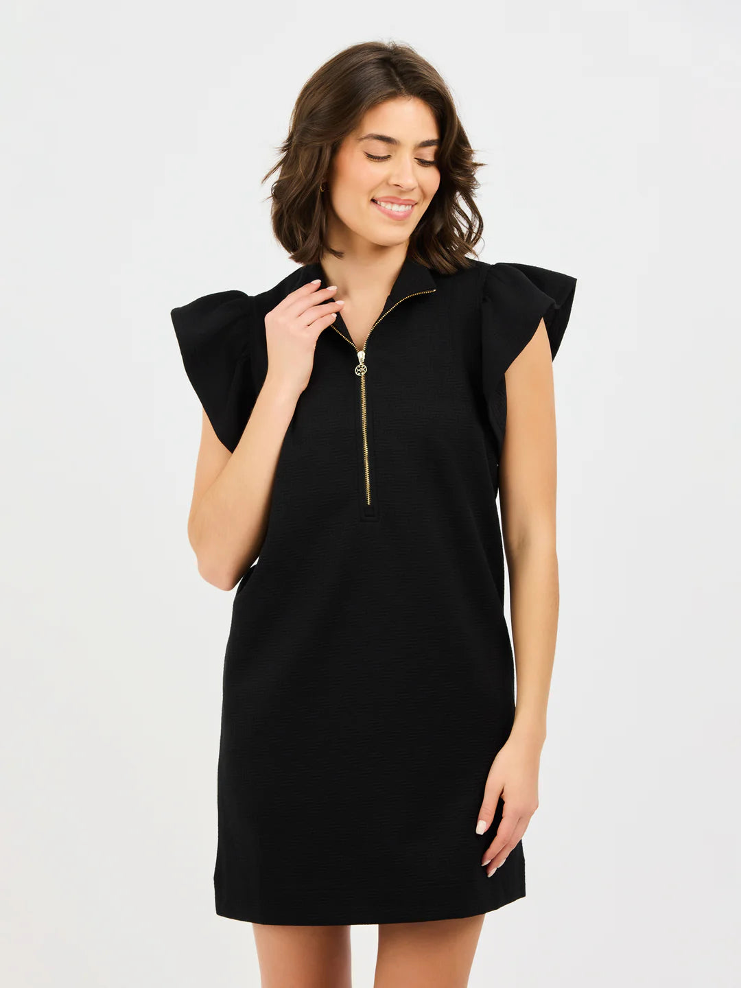 Mary Square Paige Dress-Black