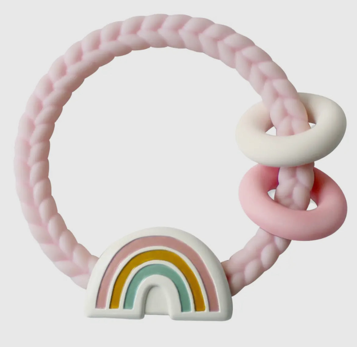 Itzy Ritzy Ritzy Rattle Silicone Teether-Rainbow