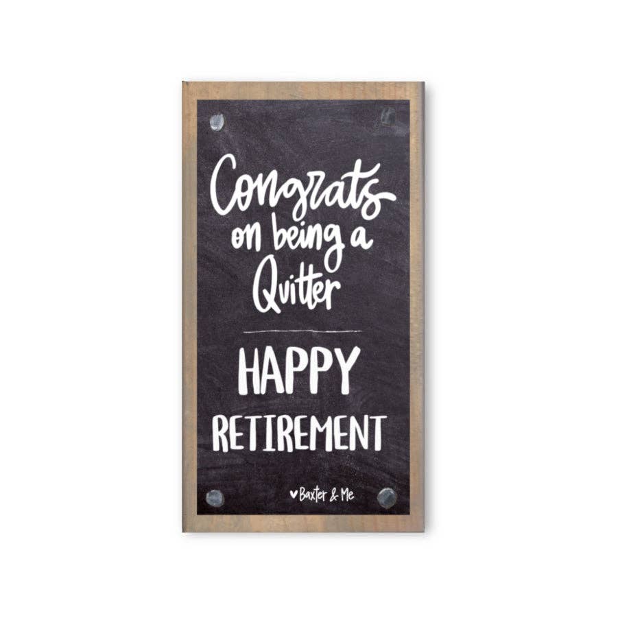 Baxter & Me Driftwood Happy Block