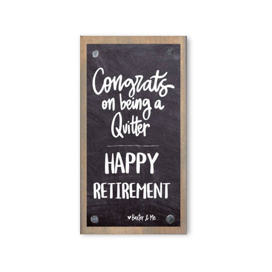 Baxter & Me Driftwood Happy Block