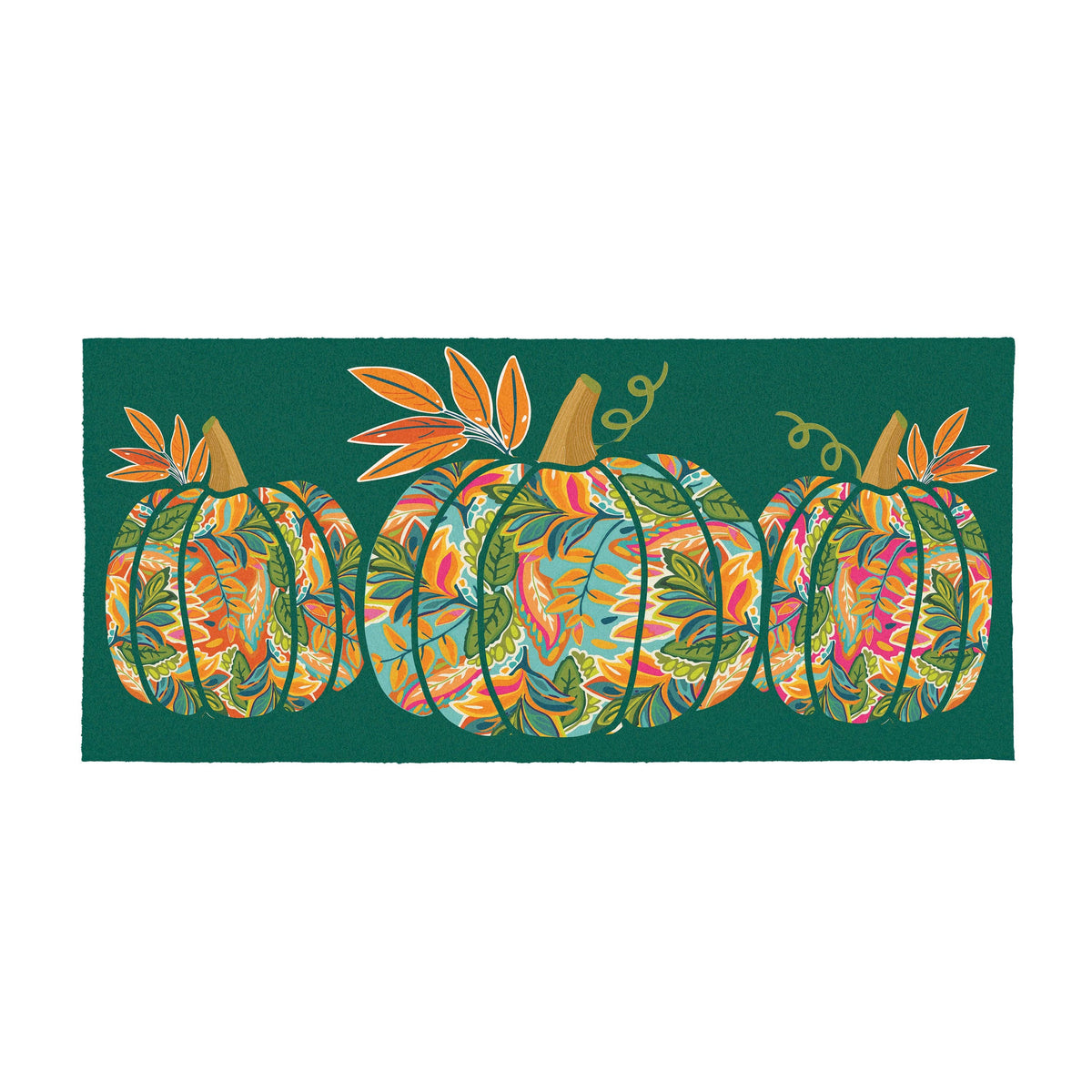 Evergreen Enterprises Flocked Coir Sassafras-Grateful Gatherings Jacobean Pumpkin
