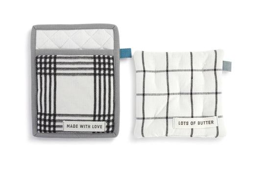 Demdaco Made With Love Hotpads-Set of 2