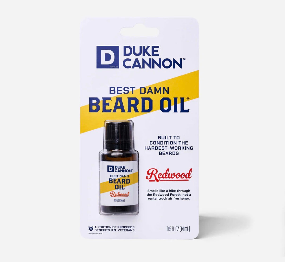 Duke Cannon Beard Oil (0.5 fl oz)-Redwood