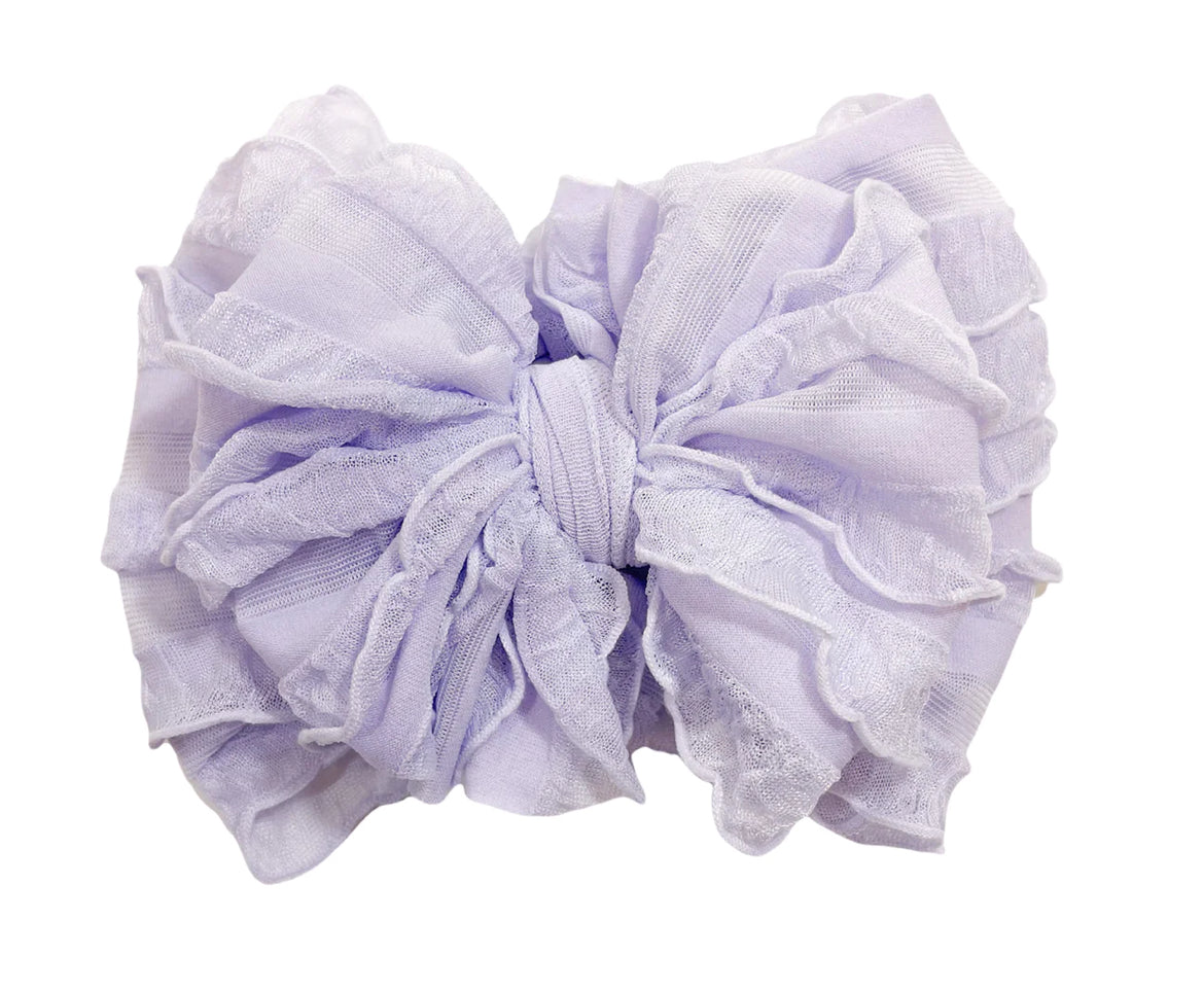 Rockin Royalty Ruffled Headband-Lavender