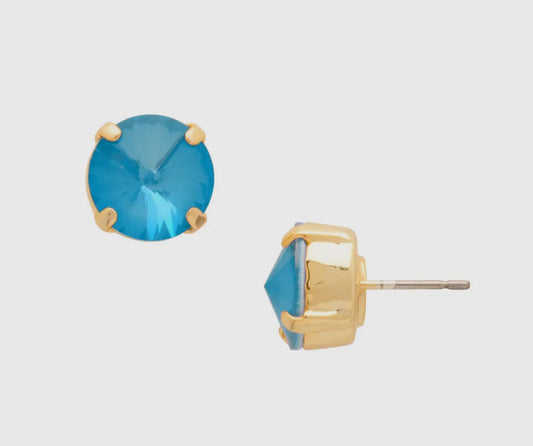 Sorrelli London Stud Earrings-Blue