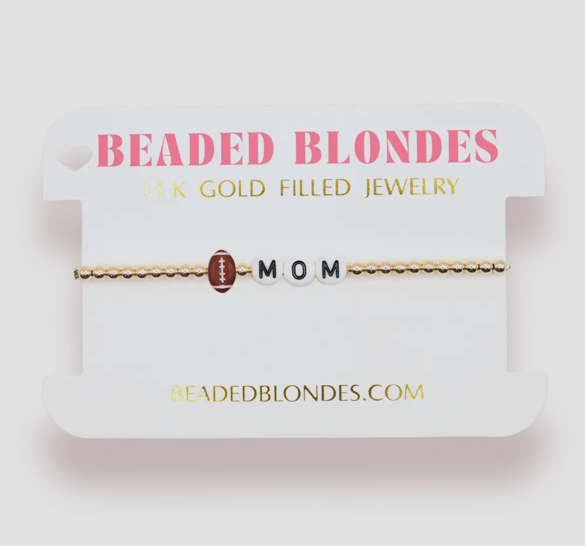 Beaded Blondes Football Mom Bracelet-Standard