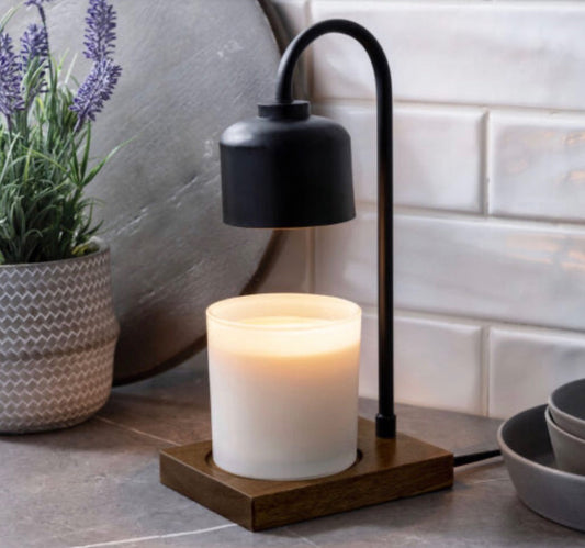 Candle Warmers Black & Wood Arched Candle Warmer Lamp