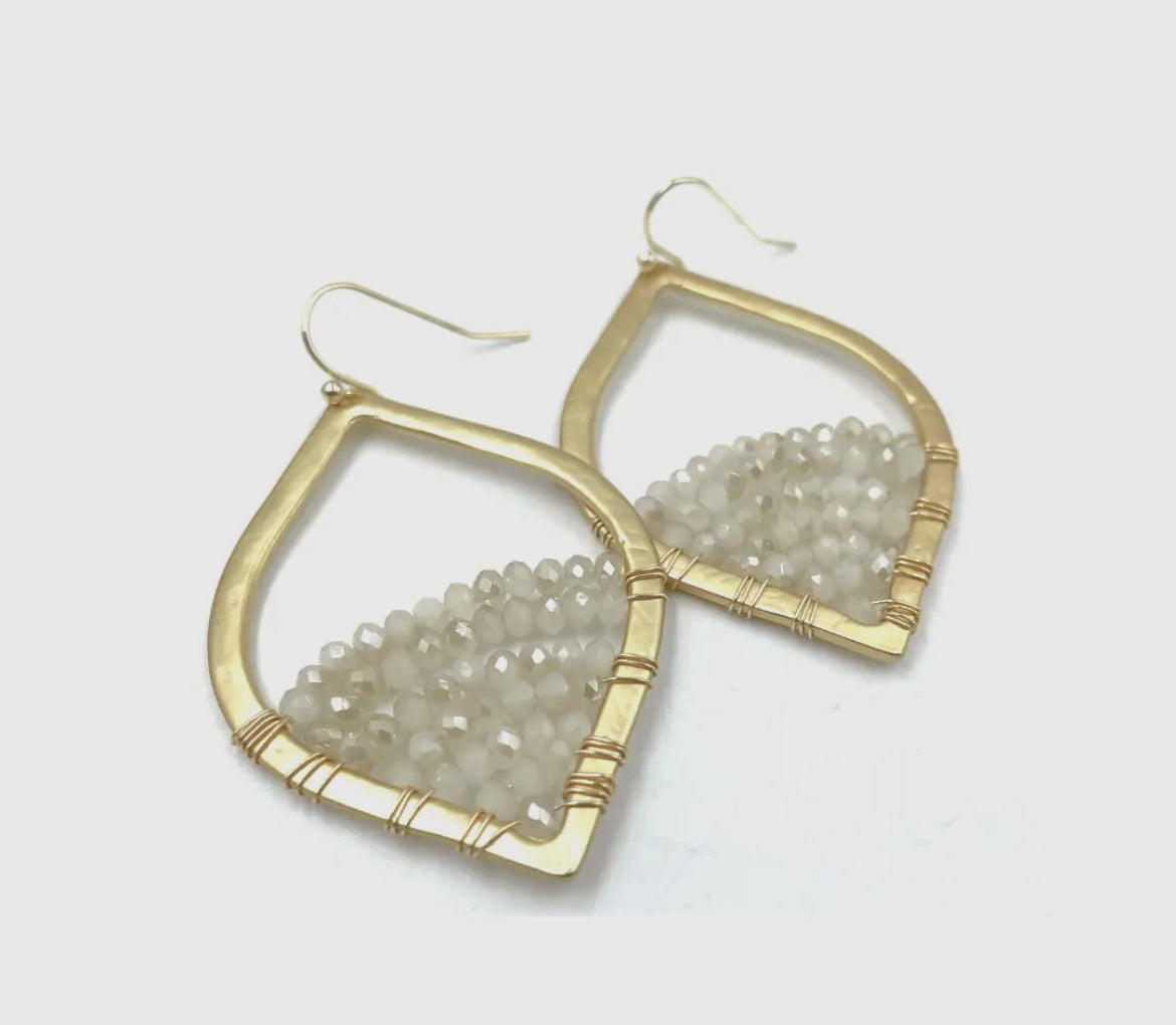 Erin Gray Stargaze Earring in Pale Champagne