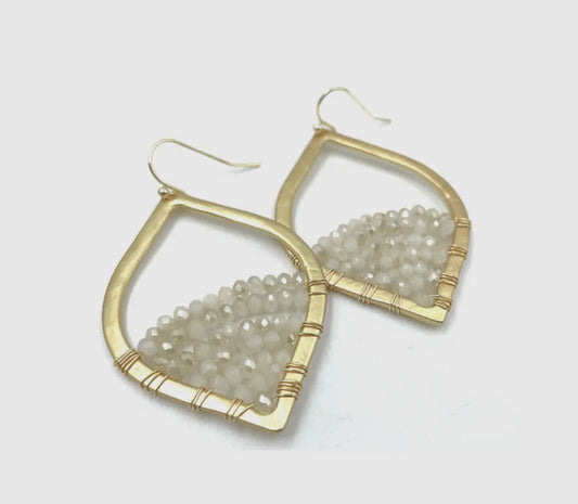 Erin Gray Stargaze Earring in Pale Champagne