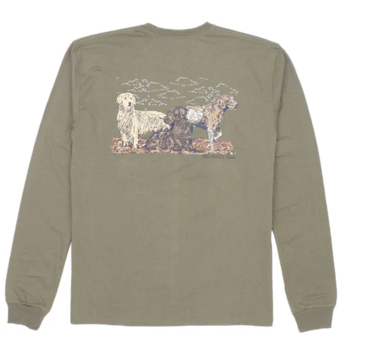 Properly Tied Men’s Hunting Dogs LS Tan