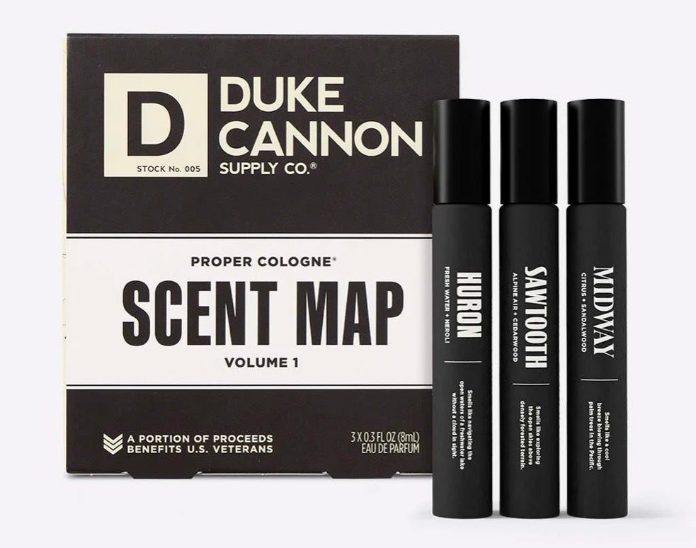 Duke Cannon Proper Cologne Scent Map