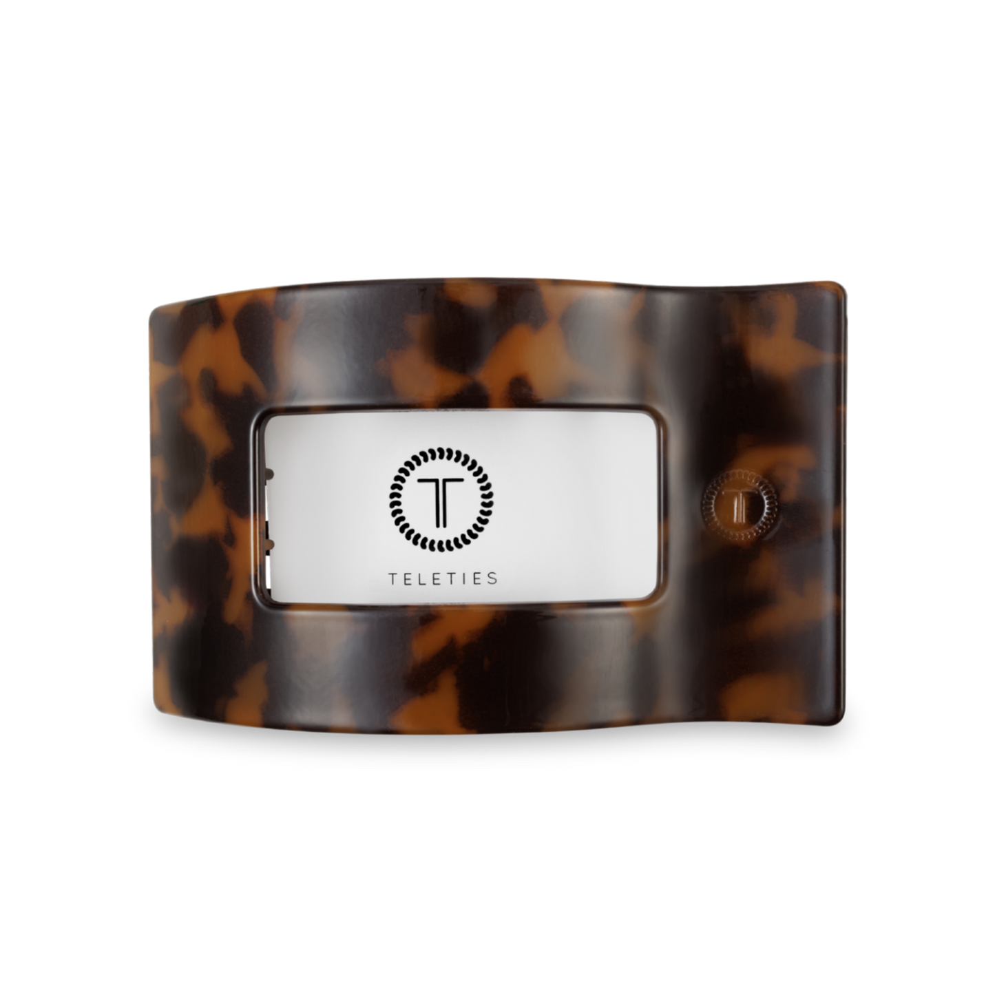 Teleties Medium Flat Rectangle Hair Clip-Tortoise