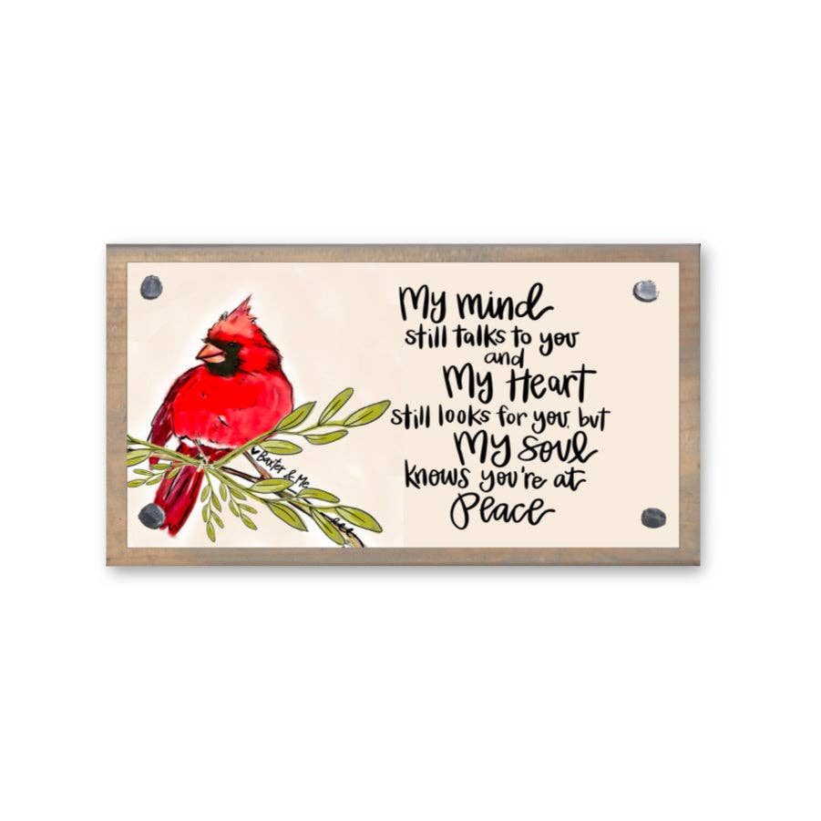 Baxter & Me Driftwood Happy Block-You're at Peace