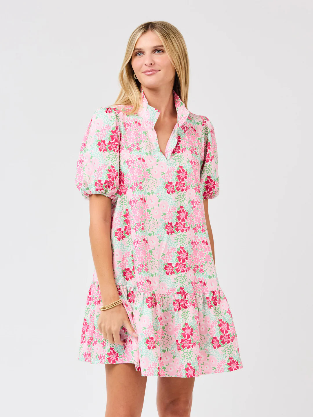 Mary Square Nancy Dress-Petal Perfect Pink