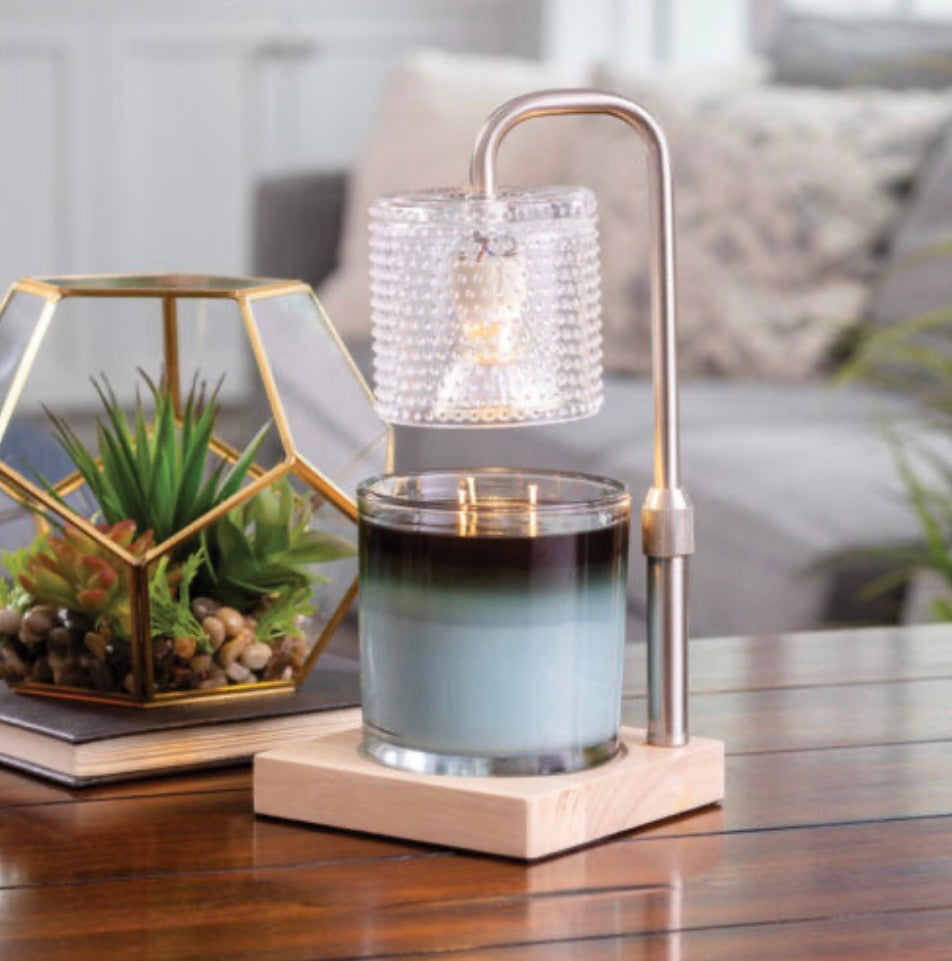 Airome Silver Hobnail Candle Warmer Lamp