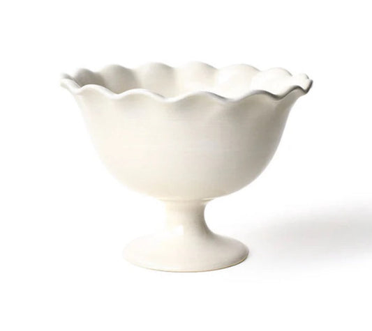 Coton Colors Signature White Ruffle Trifle Bowl