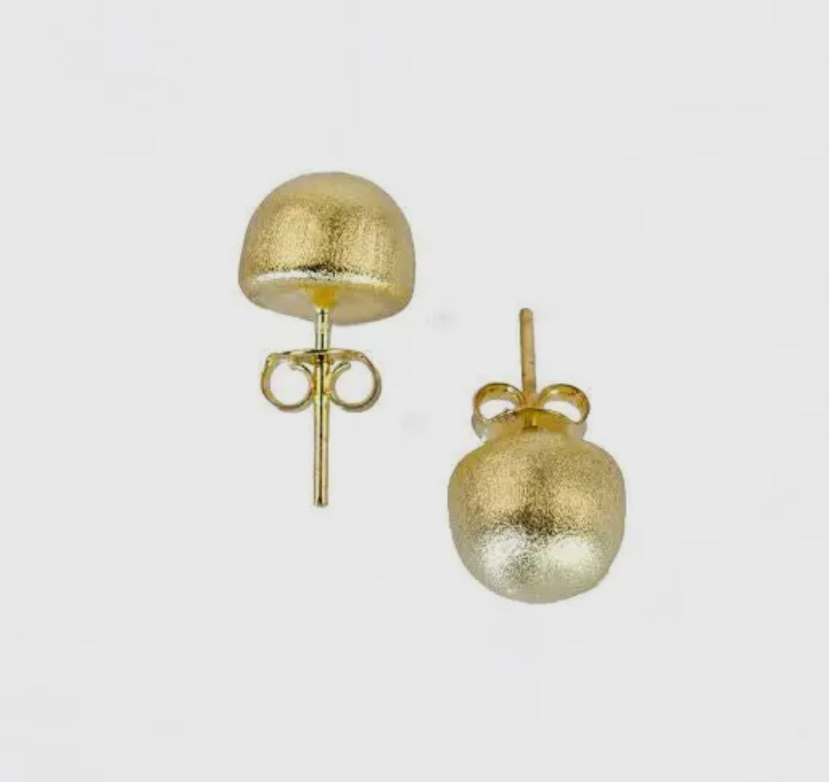 Sheila Fajl Lilou Stud Earrings-Brushed 18K Gold Plated