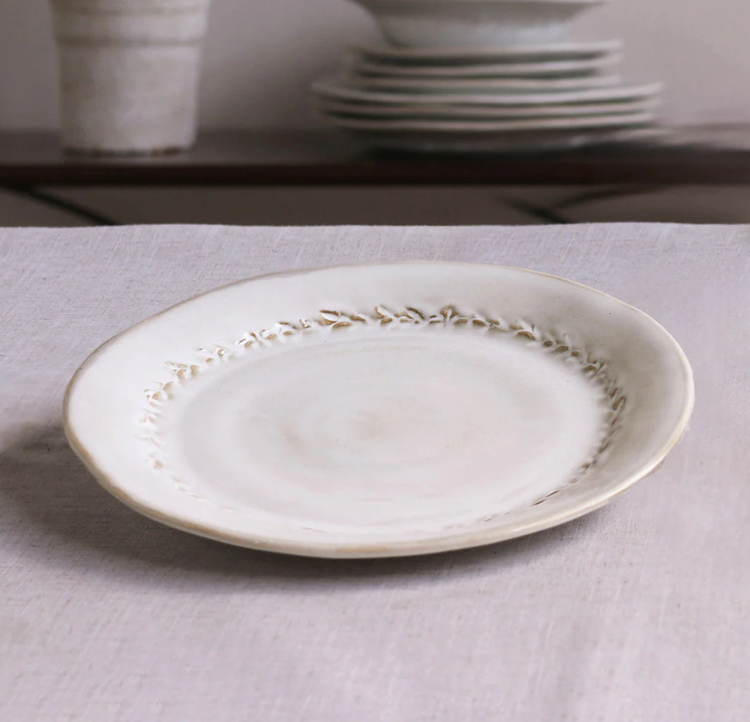 Beatriz Ball Ceramic Valentina Dinner Plate (Set of 4)-Dusty White