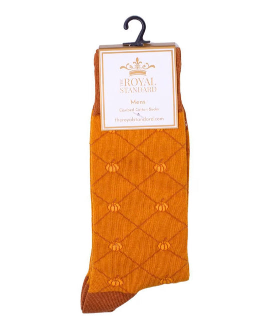 The Royal Standard Men's Pumpkin Trellis Socks