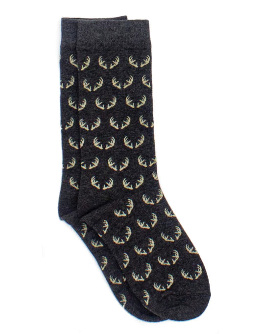 Properly Tied Boys Lucky Duck Sock-Antlers