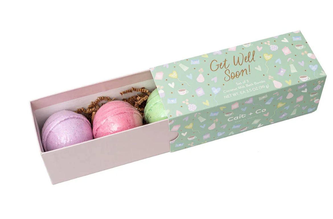Cait+Co Get Well Soon Bath Bomb Gift Set