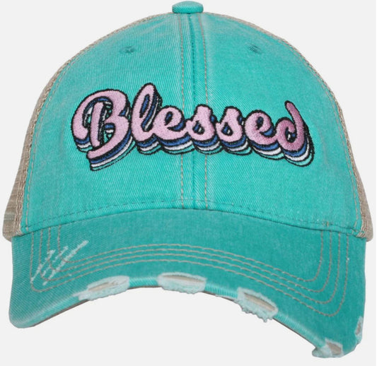 Katydid Trucker Hat-Layered Blessed