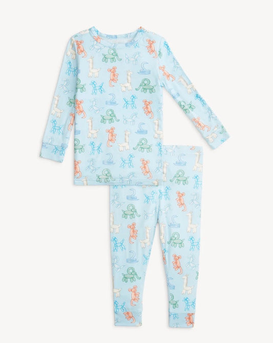 Magnetic Me Blue Party Animals Glow In The Dark Modal Pajama Set