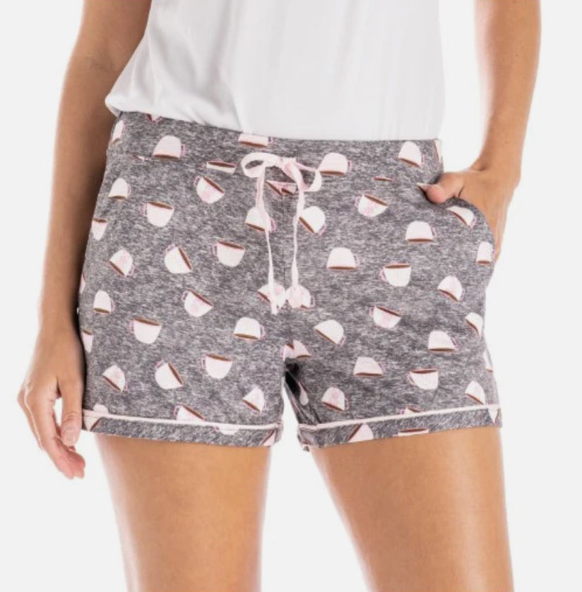 Hello Mello Lounge Shorts-Sip Sip Hooray