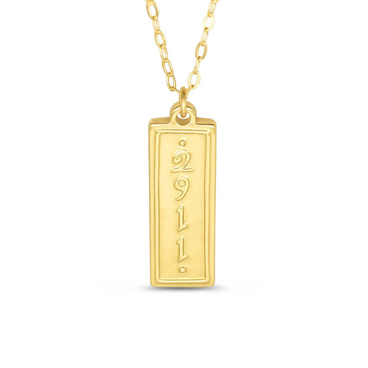 Madison Sterling Original Gold Necklace (22”)-Jeremiah 29:11