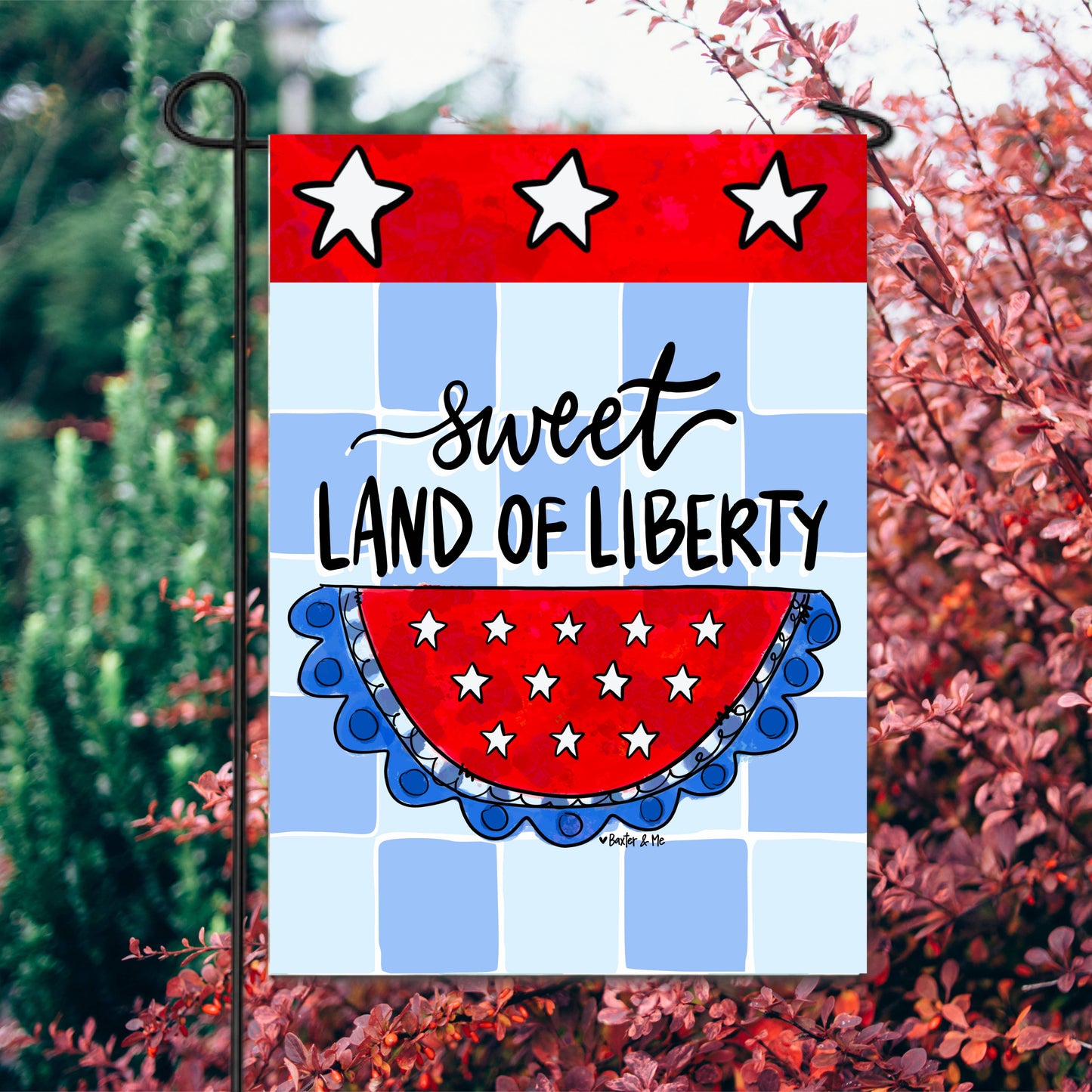 Baxter & Me Garden Flag-Sweet Land of Liberty