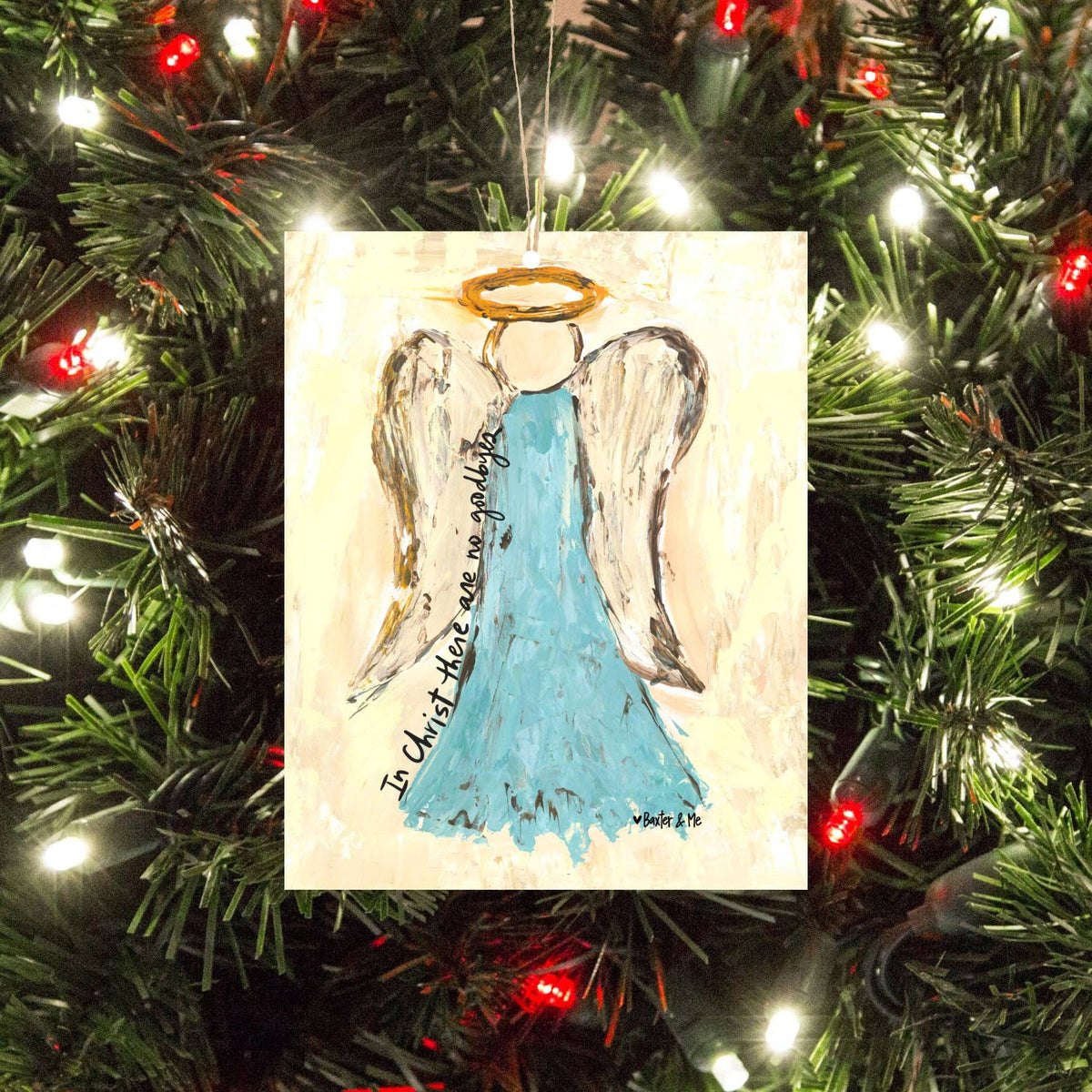 Baxter & Me In Christ No Goodbyes Ornament