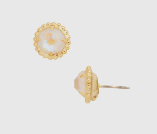Sorrelli Simplicity Stud Earrings-White