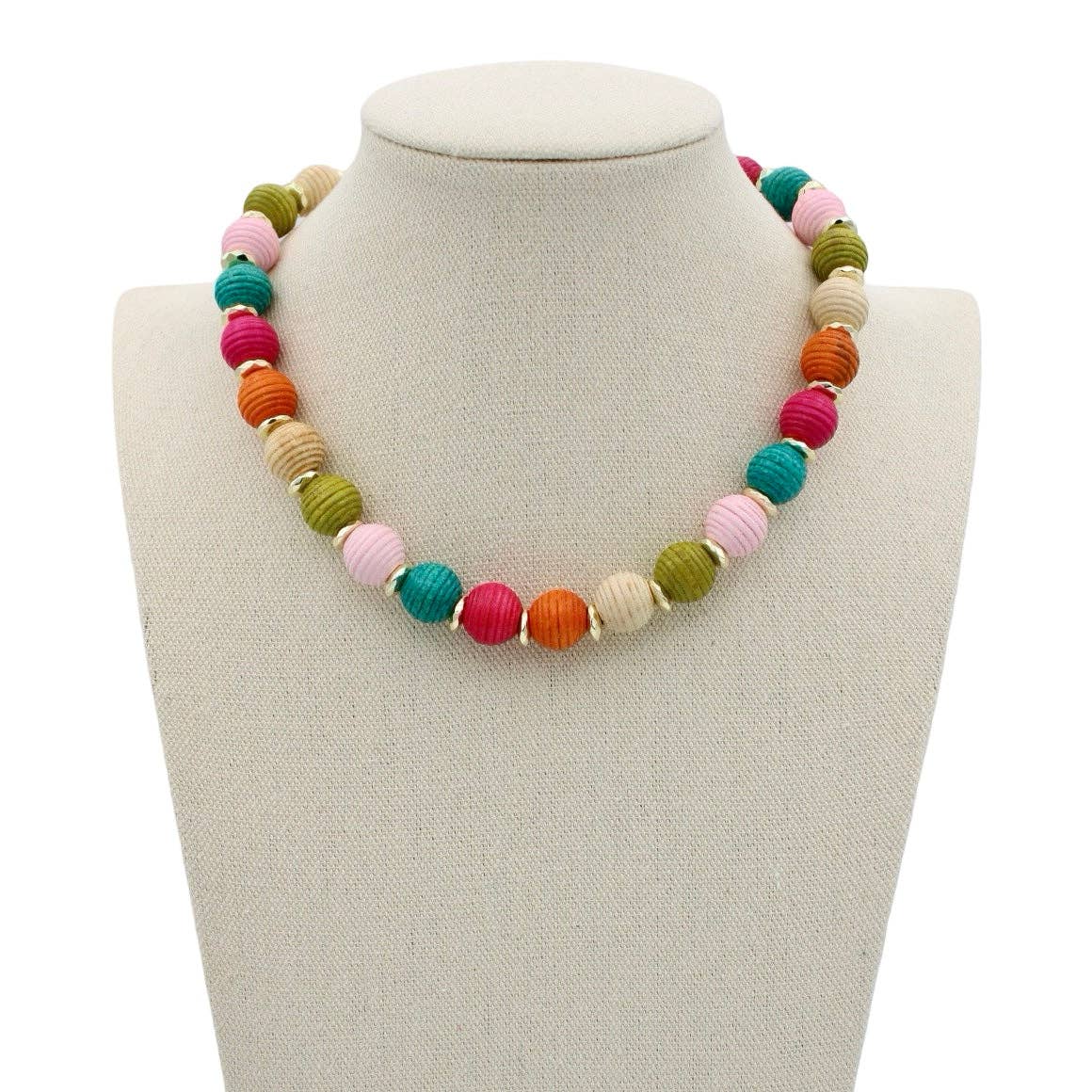 Traci’s Beads Bali Necklace-Multi