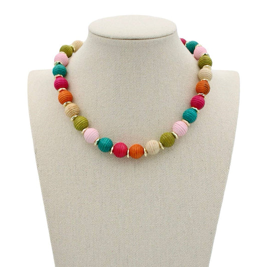 Traci’s Beads Bali Necklace-Multi