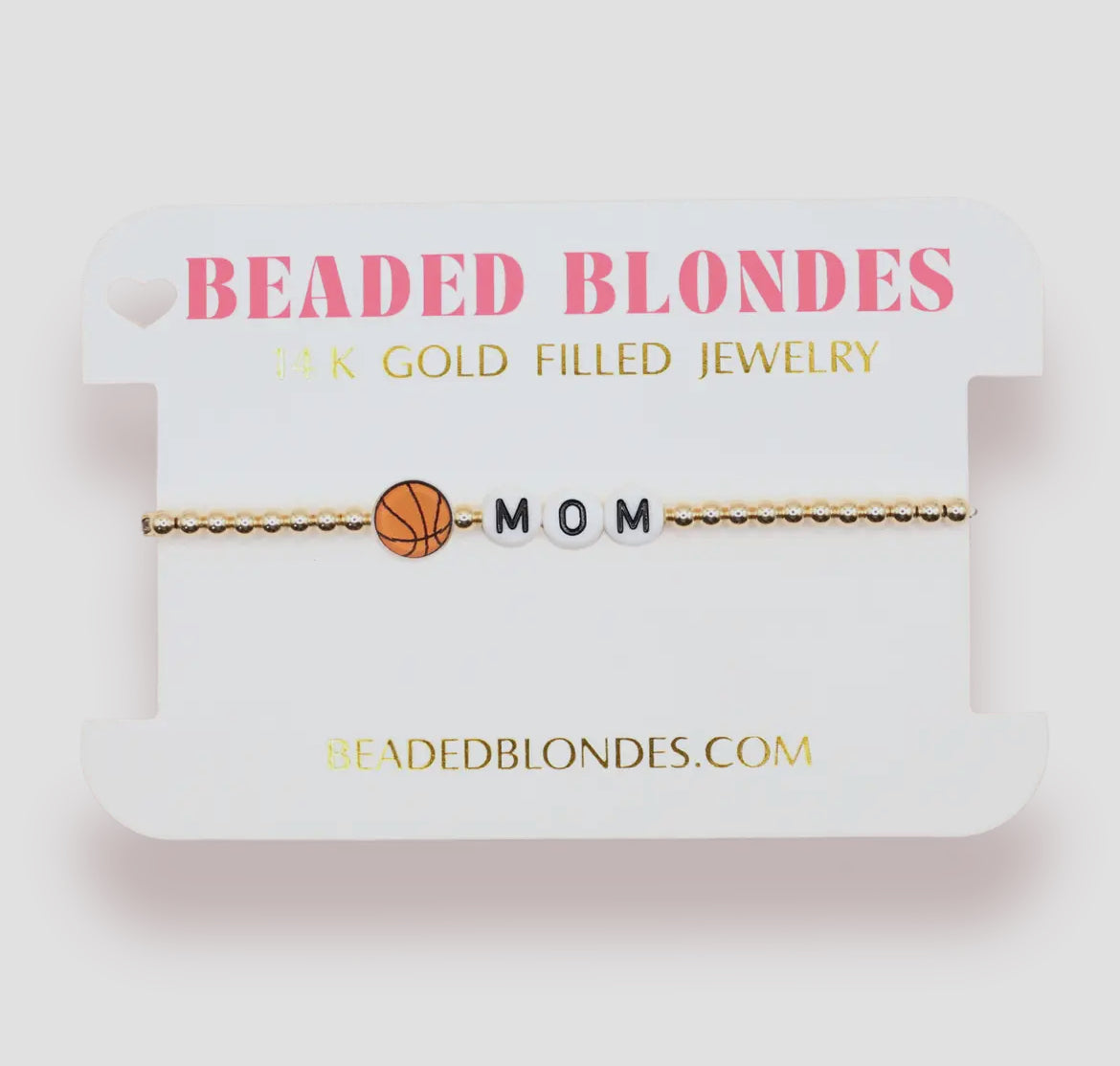 Beaded Blondes Basketball Mom Bracelet-Standard