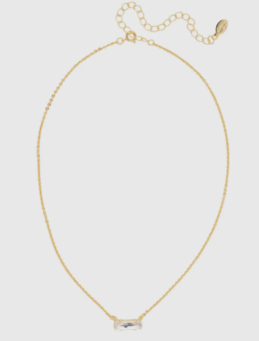 Sorrelli Bindi Pendant Necklace-Clear
