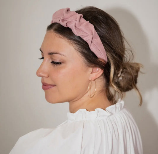Headbands of Hope Traditional Textured Light Pink