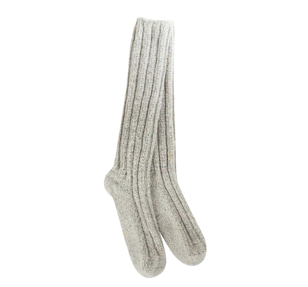 World’s Softest Socks Sweater Slouch Crew-Grey Confetti
