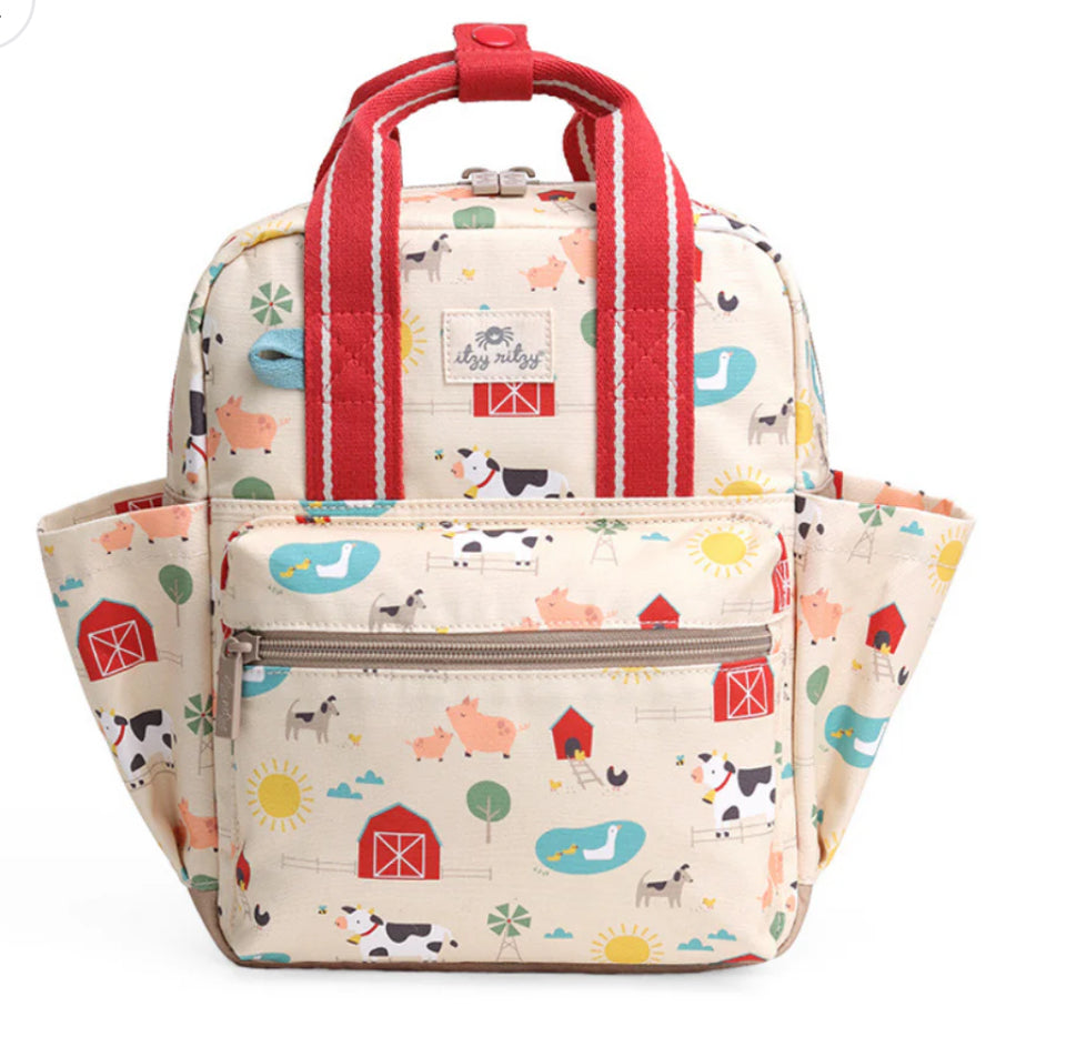 Itzy Ritzy Itzy Bitzy Bag Toddler Backpack-Farm Friends