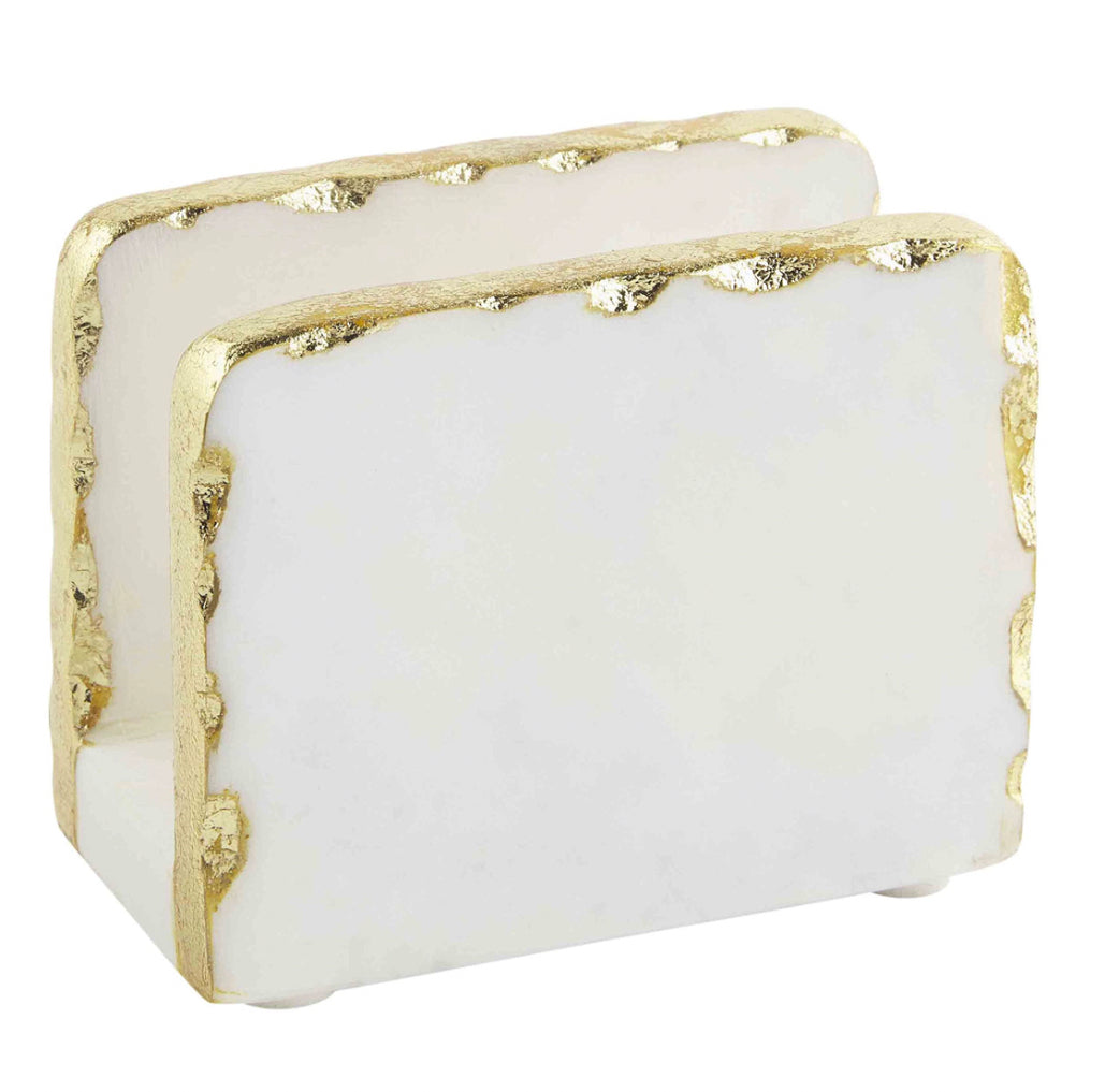 Mudpie Gold Marble Napkin Holder