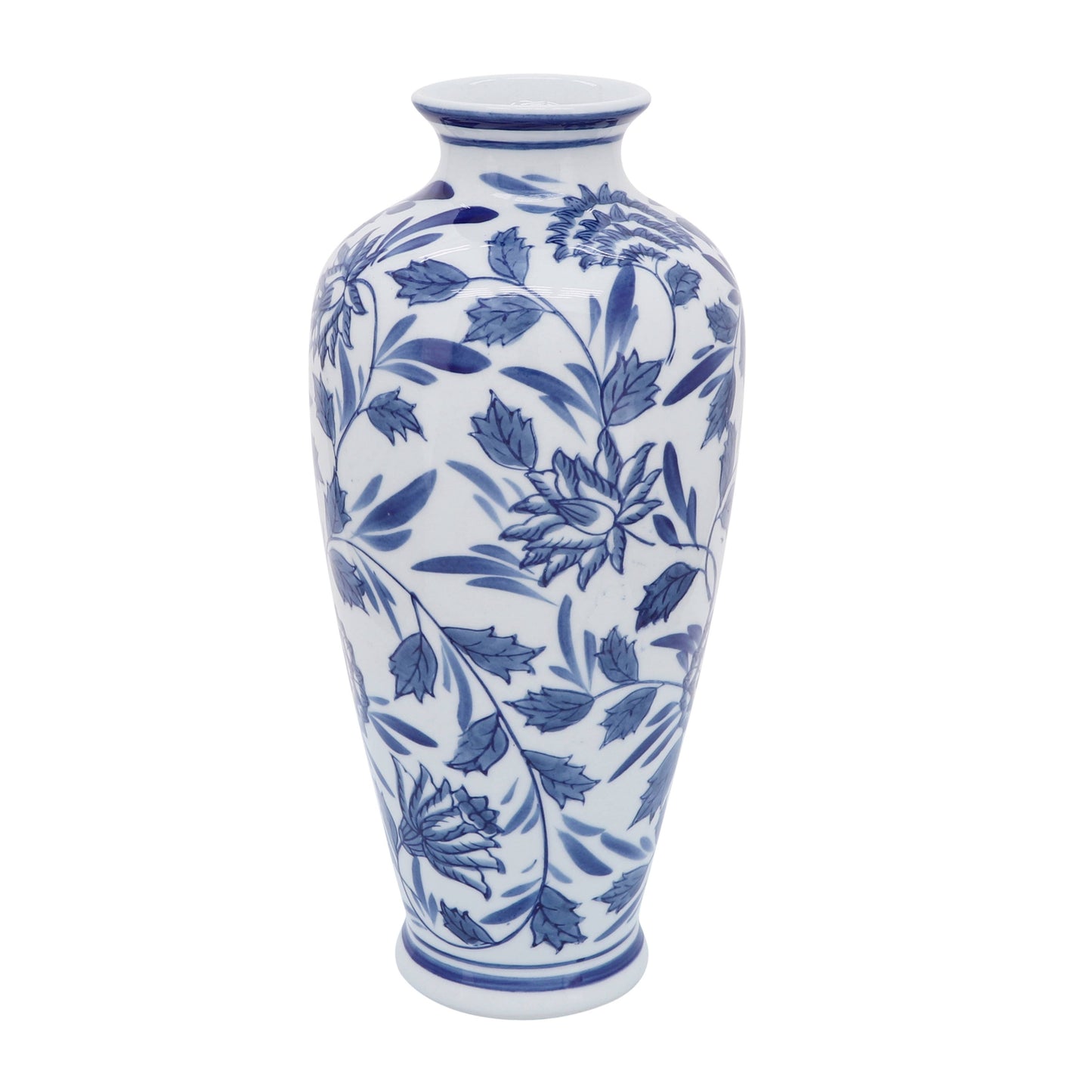 Sagebrook Home Blue Ceramic Decorative Vase (13 inch)