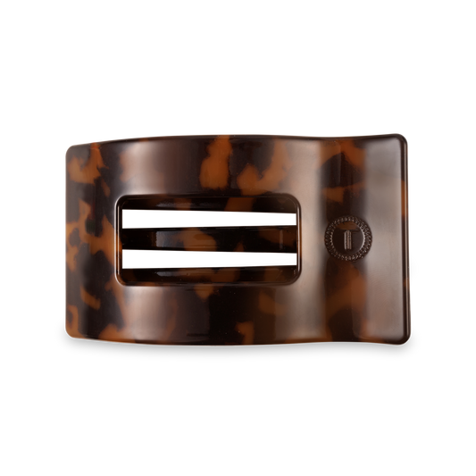 Teleties Medium Flat Rectangle Hair Clip-Tortoise