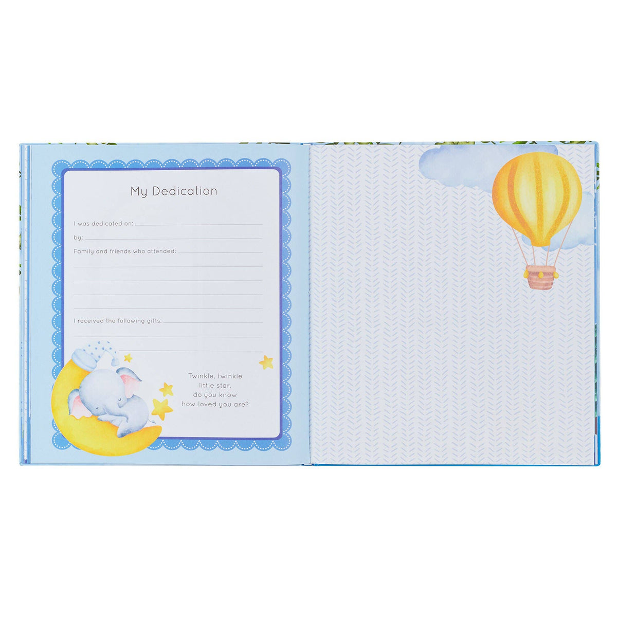 Christian Art Gifts Baby Memory Book for Boys
