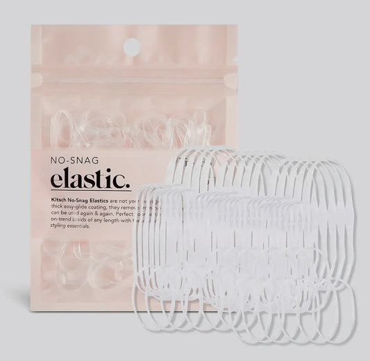 Kitsch No-Snag Elastic (100 Pc)-Clear