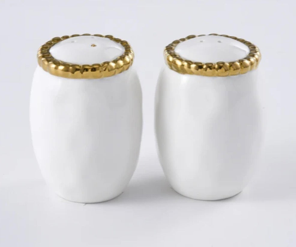 Pampa Bay Salt & Pepper Shakers-Golden Salerno