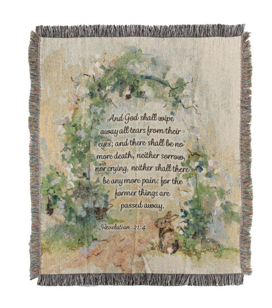 Carson Home Accents Woven Throw-Rose Arch In Garden