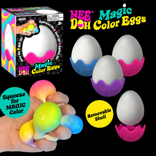 Schylling Nee Doh Magic Color Eggs (Colors May Vary)