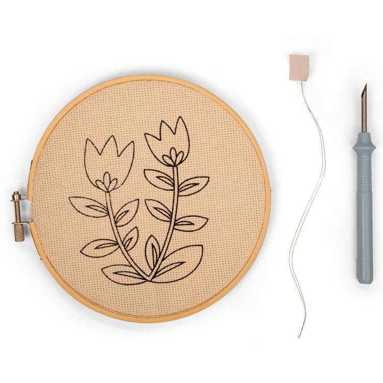 Kikkerland Punch Needle Kit-Tulips